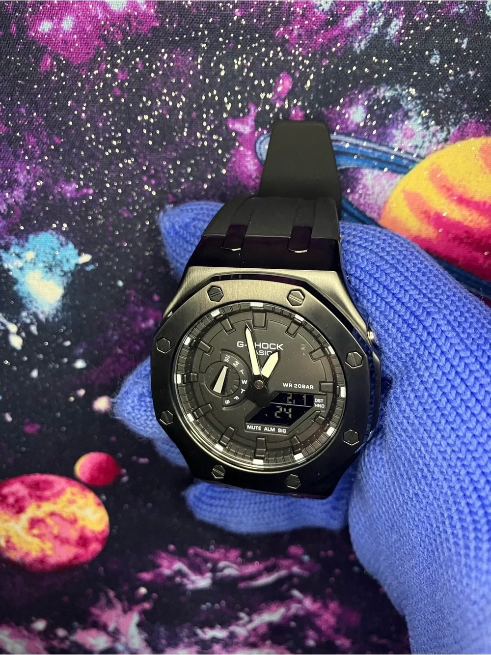 Custom G Shock Blackout Rm style colorway